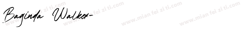 Baginda Walker字体转换